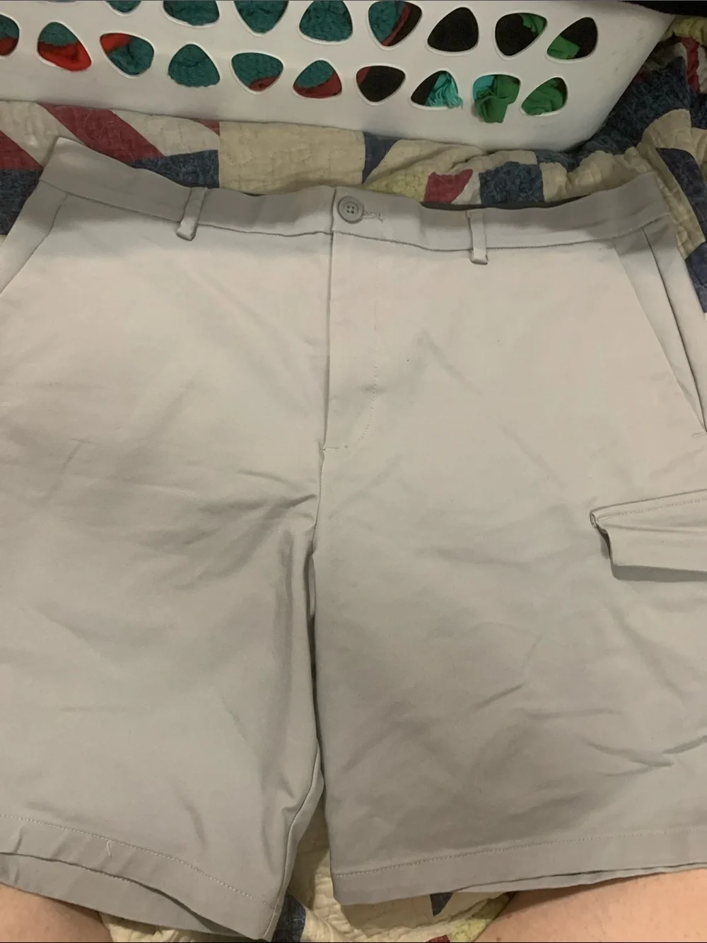 Calvin Klein Light Gray Cargo Shorts